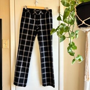 Express Monochrome Plaid Trousers
